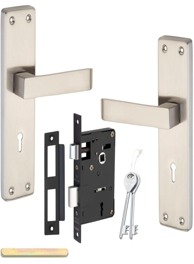 Trevi mortice lock set أقفال أبواب Trevi شديدة التحمل بمقابض نقر مع أطقم مقابض للأبواب الرئيسية، وأبواب غرف النوم، وغرف المعيشة، والمكاتب، والفنادق، والمنازل، 3 مفاتيح (مناسبة لسمك الأبواب من 32 مم إلى 38 مم). - Image 2
